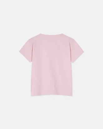 Camiseta infantil estampada de jersey de algodón