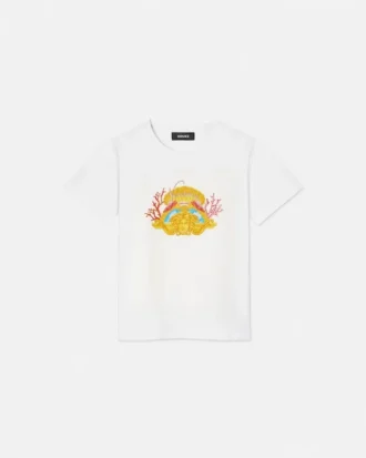 Camiseta infantil Medusa Coral con tachuelas