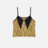 Camiseta interior de seda con estampado Cheetah Allover