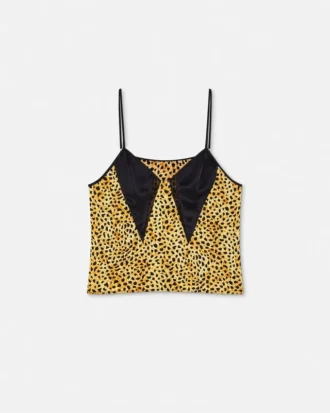 Camiseta interior de seda con estampado Cheetah Allover