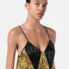 Camiseta interior de seda con estampado Cheetah Allover