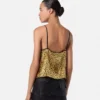 Camiseta interior de seda con estampado Cheetah Allover