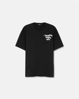 Camiseta regular de jersey de algodón estampado