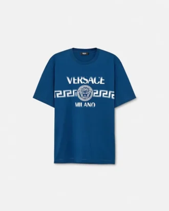 Camiseta regular de jersey de algodón estampado