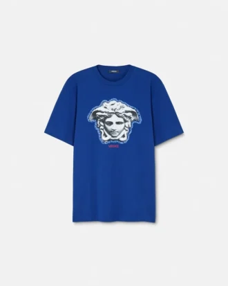 Camiseta regular de jersey de algodón estampado