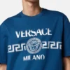 Camiseta regular de jersey de algodón estampado Camiseta regular de jersey de algodón estampado