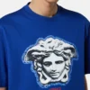 Camiseta regular de jersey de algodón estampado Camiseta regular de jersey de algodón estampado
