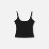 Camiseta sin mangas acanalada con logotipo Camiseta sin mangas acanalada con logotipo