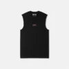 Camiseta sin mangas ajustada con ribete y logotipo Camiseta sin mangas ajustada con ribete y logotipo