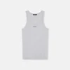 Camiseta sin mangas de algodón acanalado Camiseta sin mangas de algodón acanalado