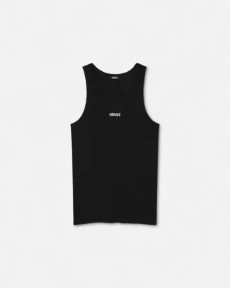 Camiseta sin mangas de algodón acanalado