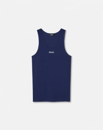 Camiseta sin mangas de algodón acanalado