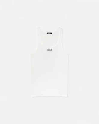Camiseta sin mangas de algodón acanalado
