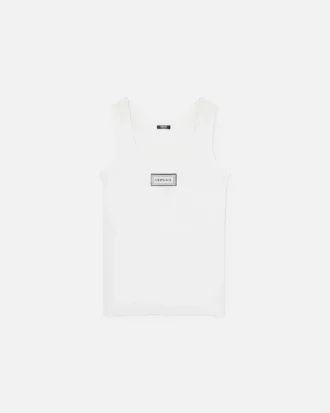 Camiseta sin mangas de algodón elástico acanalado Camiseta sin mangas de algodón elástico acanalado