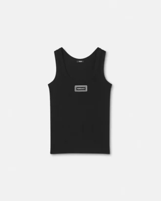 Camiseta sin mangas de algodón elástico acanalado Camiseta sin mangas de algodón elástico acanalado