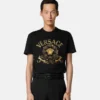 Camiseta slim fit de jersey de algodón bordada Camiseta slim fit de jersey de algodón bordada