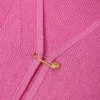 Cardigan ajustado de punto acanalado con imperdible Cardigan ajustado de punto acanalado con imperdible