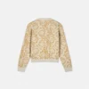 Cardigan infantil con jacquard Barocco Allover Cardigan infantil con jacquard Barocco Allover