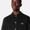 Cardigan polo de punto de cachemira y algodón Cardigan polo de punto de cachemira y algodón
