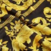 Chal estampado con flecos de mezcla de cachemira 140 cm