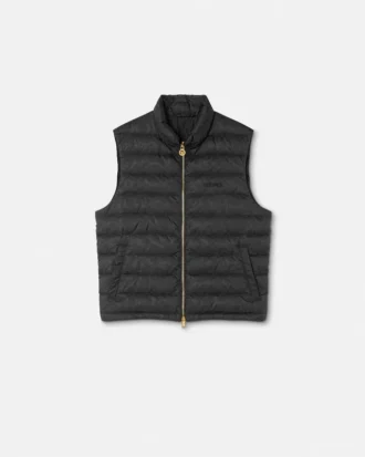 Chaleco acolchado con jacquard Barocco