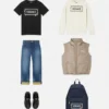Chaleco acolchado con logotipo de Versace para niño Chaleco acolchado con logotipo de Versace para niño