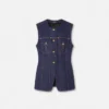 Chaleco ajustado de denim Chaleco ajustado de denim