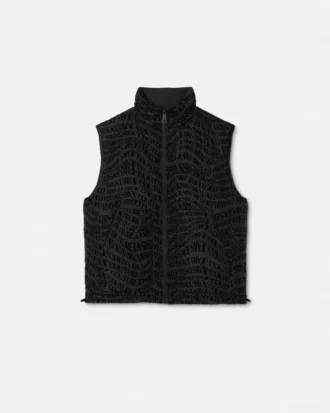 Chaleco reversible Liquify Logomania Flock