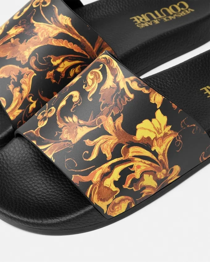 Chanclas Shelly con estampado Barocco Porcelain Chanclas Shelly con estampado Barocco Porcelain