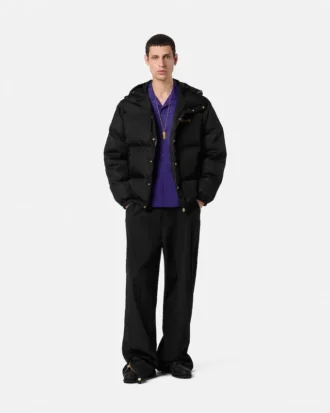 Chaqueta acolchada bordada