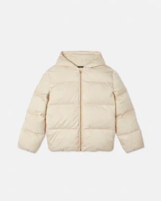 Chaqueta acolchada de nylon jacquard para niño