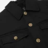 Chaqueta acolchada de satén de nylon arrugado Chaqueta acolchada de satén de nylon arrugado