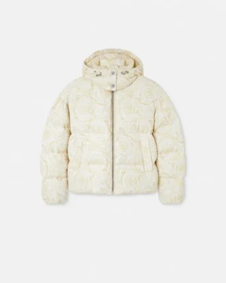 Chaqueta acolchada estampada