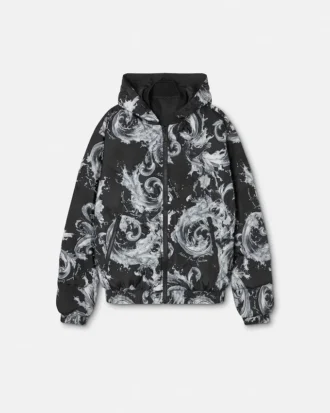 Chaqueta acolchada estampada