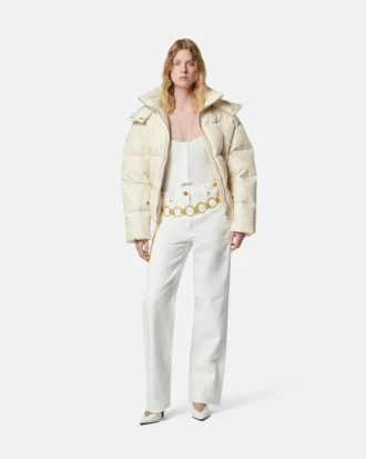 Chaqueta acolchada estampada