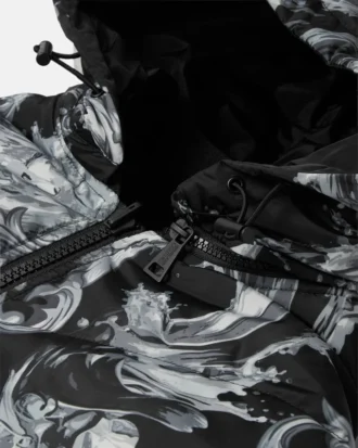 Chaqueta acolchada estampada