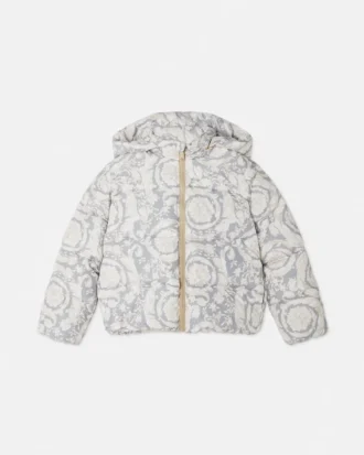 Chaqueta acolchada estampada para niños