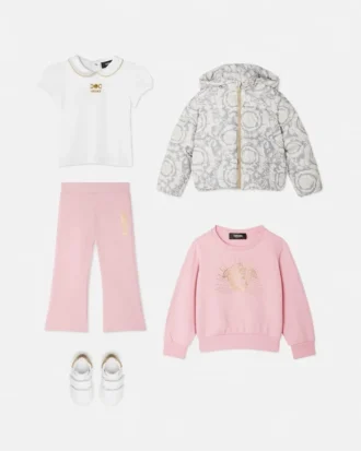 Chaqueta acolchada estampada para niños