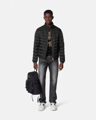 Chaqueta acolchada jacquard