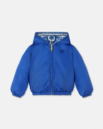 Chaqueta acolchada reversible Barocco Foulard Kids