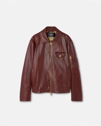 Chaqueta blusón de piel