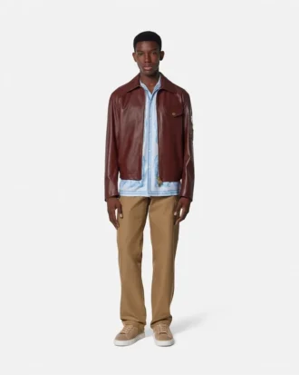 Chaqueta blusón de piel