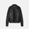 Chaqueta blusón de piel Plongé