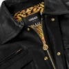 Chaqueta blusón de piel Plongé