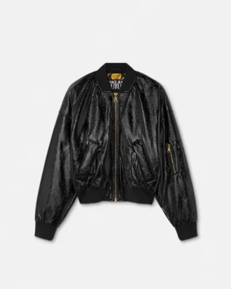 Chaqueta bomber con revestimiento brillante Chaqueta bomber con revestimiento brillante