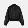 Chaqueta bomber con revestimiento brillante