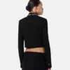 Chaqueta corta de lana con tachuelas Chaqueta corta de lana con tachuelas
