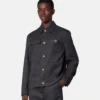 Chaqueta de carpintero de lana mouliné Chaqueta de carpintero de lana mouliné