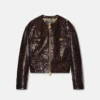 Chaqueta de charol con efecto cocodrilo Chaqueta de charol con efecto cocodrilo