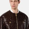 Chaqueta de charol con efecto cocodrilo Chaqueta de charol con efecto cocodrilo